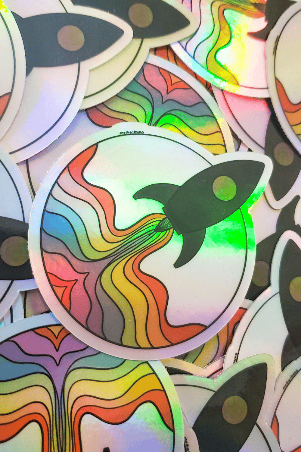Lanzamiento Colorido - Sticker