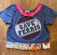 Save Ferris Cropped Ruffled T-shirt