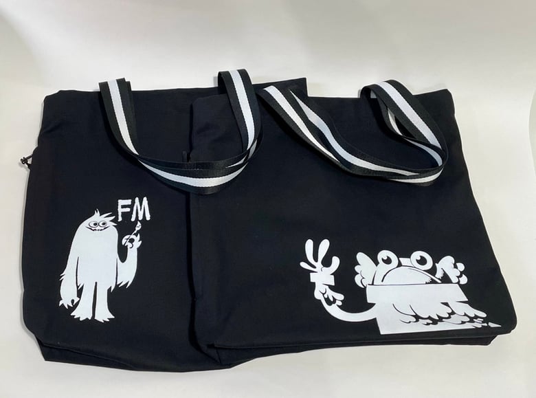 Image of Zip pocket character tote