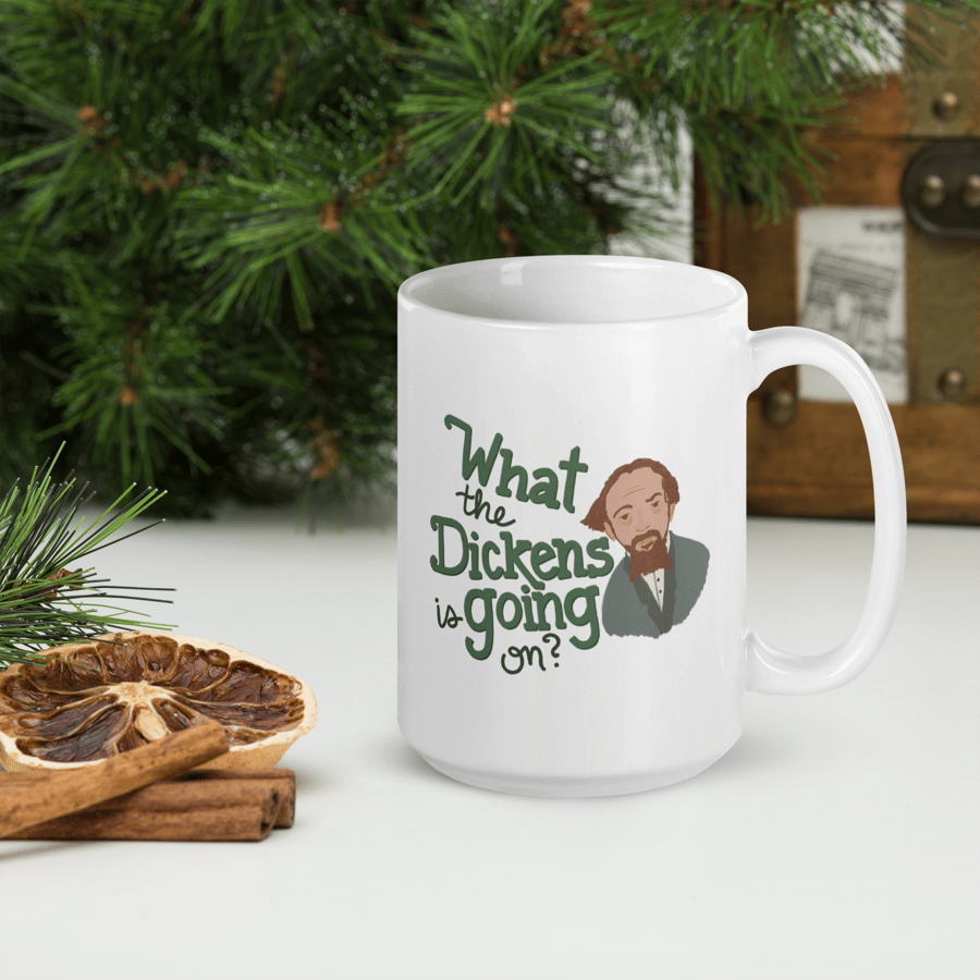 Image of What the Dickens is Going on? // 15 oz coffee mug