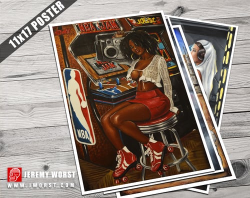 Image of NBA JAMS Jeremy Worst Arcade Series Barcade Sexy Gamer