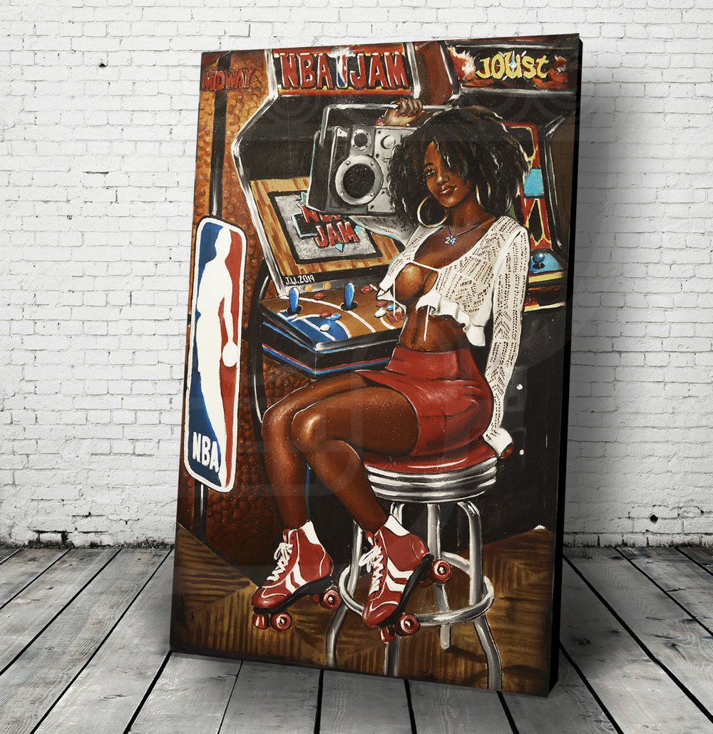 Image of NBA JAMS Jeremy Worst Arcade Series Barcade Sexy Gamer