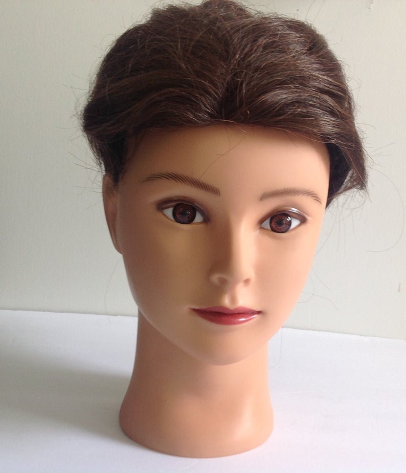 Image of 100% Premium Heat Resistant Crown Topper Balayage in Medium Brown