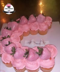Image 2 of  Double Row Pull Apart Cupcake Cake - Letters