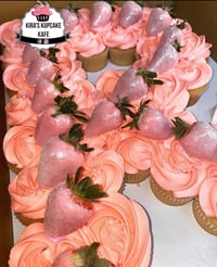 Image 3 of  Double Row Pull Apart Cupcake Cake - Letters