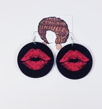 Image 3 of Lip Circle Earrings