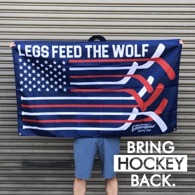 United States of Hockey 3x5 Flag BRINGHOCKEYBACK