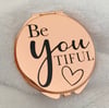 ROSE GOLD COMPACT MIRROR