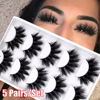  5 Pairs Goldwell False Eye Lashes Thick Natural classic Extensions 