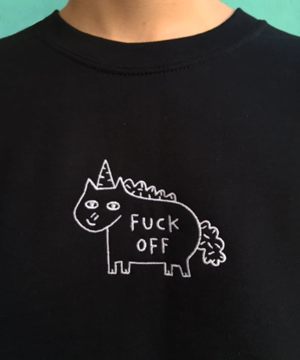 Image of Fuck Off Black Sweatshirts