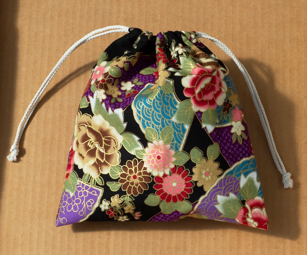 Image of Japanese Kinchaku (drawstring bag)