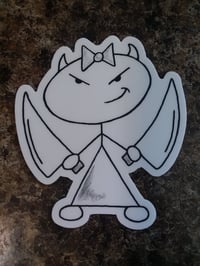 3" White Stella Sticker