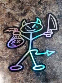 Holographic 3" Stabby Sticker