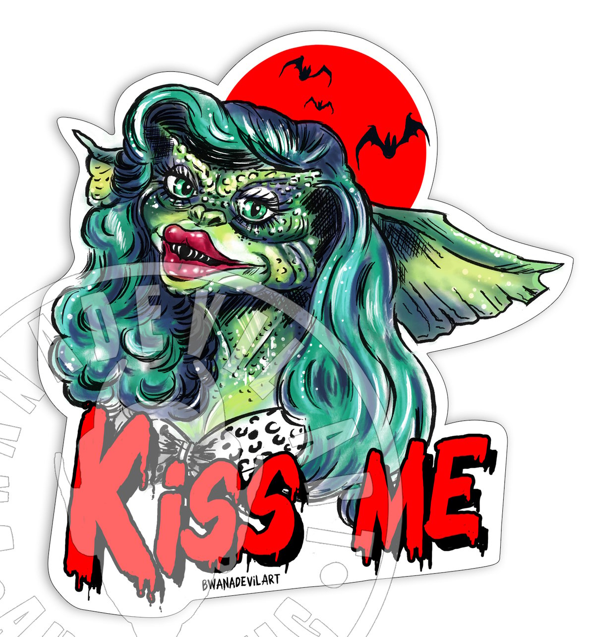 Image of Greta Gremlin Holographic Vinyl Sticker 