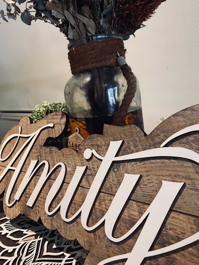 Recycled Timber Look Name Plaque