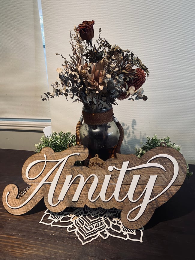 Recycled Timber Look Name Plaque