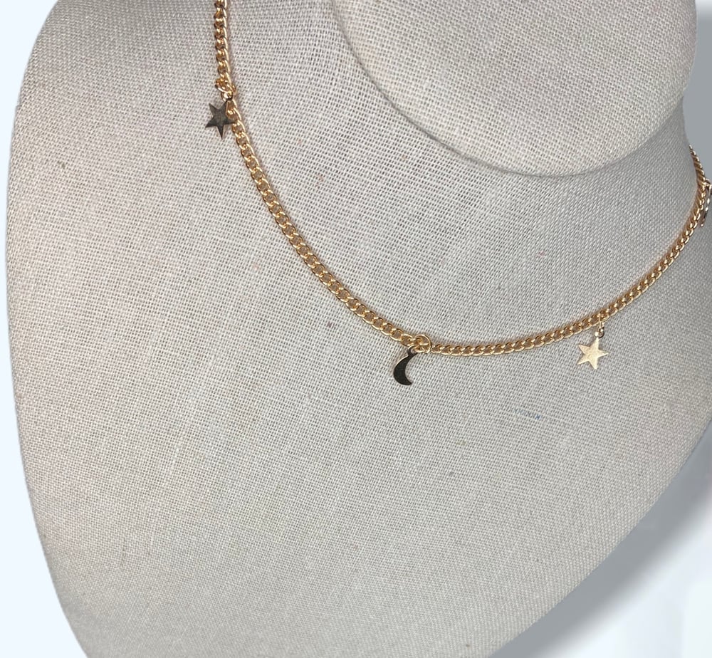 Image of Moon and Stars Choker