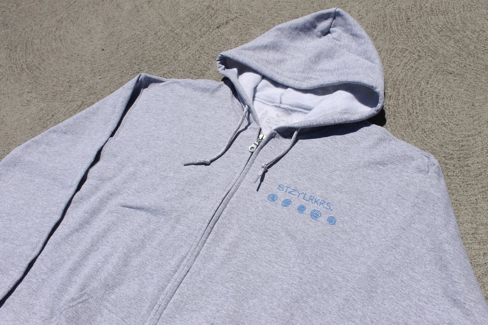 Image of VISION ZIP-UP HOODIE. (GREY)