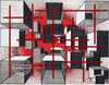 ABSTRACT BOXES (Black and Red)