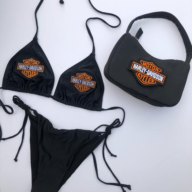 Harley davidson top bathing suit