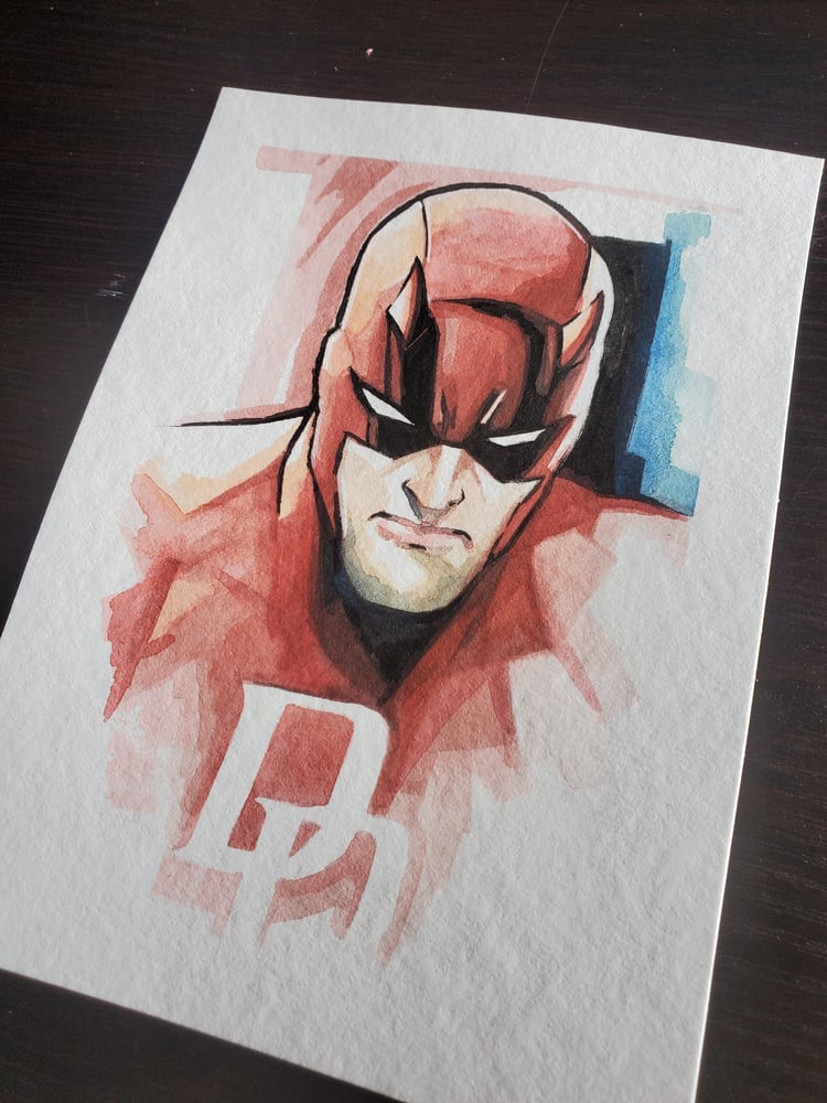 Image of Daredevil - Watercolor Print