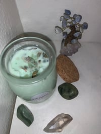 Image 3 of LEMÓN PEPPERMINT w/ Green Aventurine & Sage Candle