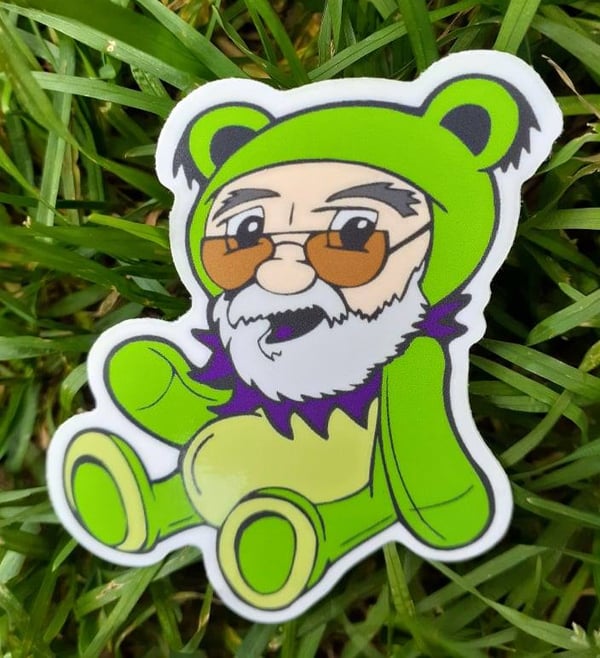 Image of Green/Purple Jearbear Stickers 2 pack