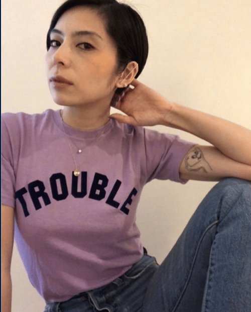 Image of LILAC TROUBLE TEE 
