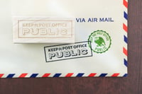 Image 2 of "Keep the Post Office Public" Rubber Stamp (Large)