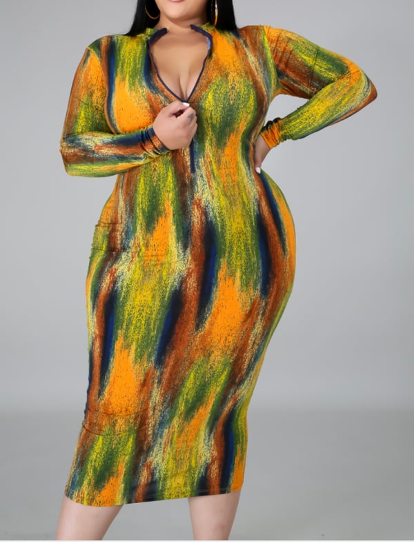 Image of “Paint Me” BodyCon Dress 