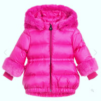 Girls moncler pink coat