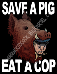 SAVE A PIG Vinyl Sticker