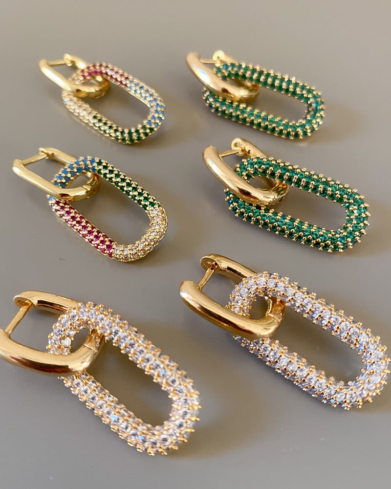 Image of ORECCHINI ACCIAIO SQUARE PENDENTI