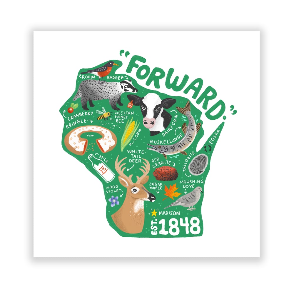 Image of Wisconsin Print!