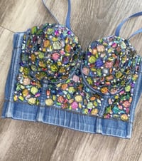 Image 1 of BARBIE GIRL CRYSTAL STONE BUSTIER