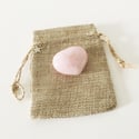 Sending Love - Rose Quartz Crystal Heart 