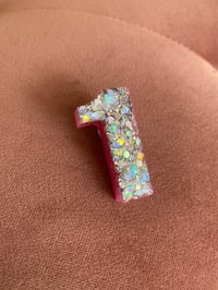 Disco glitter birthday badges