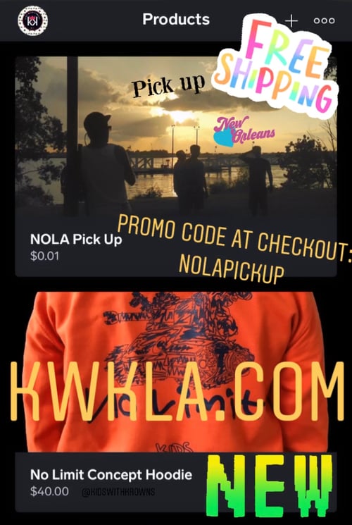 Image of NOLA Pick Up Option with Promo Code
