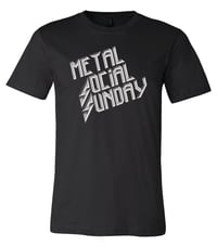 Image 1 of OFFICIAL - "METAL SOCIAL SUNDAY" - BLACK SHIRT