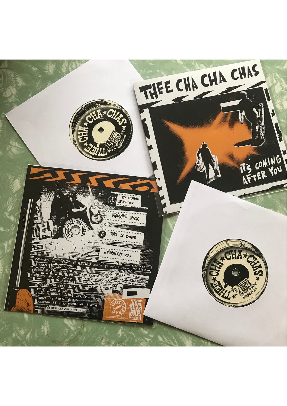 Thee Cha Cha Chas - It's Coming After You - 7" EP (Outtaspace/ Hogwild)
