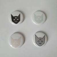 Three Eyed Cat badge 4 pack