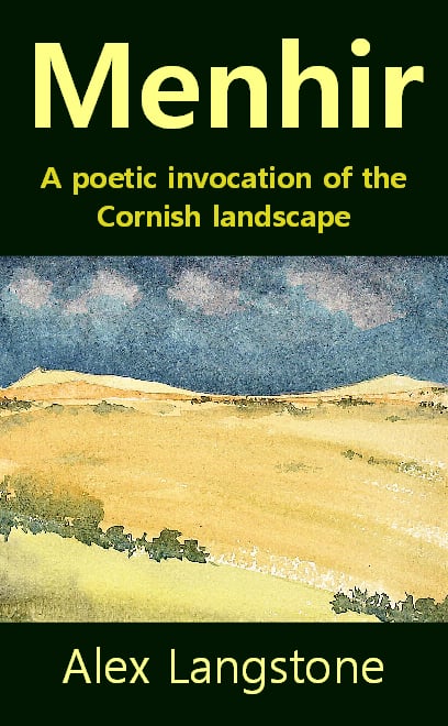 Image of Menhir: A Poetic Invocation of the Cornish Landscape (signed by author).