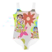 Image 2 of Flower Faceless Dolls Girls Swimwear