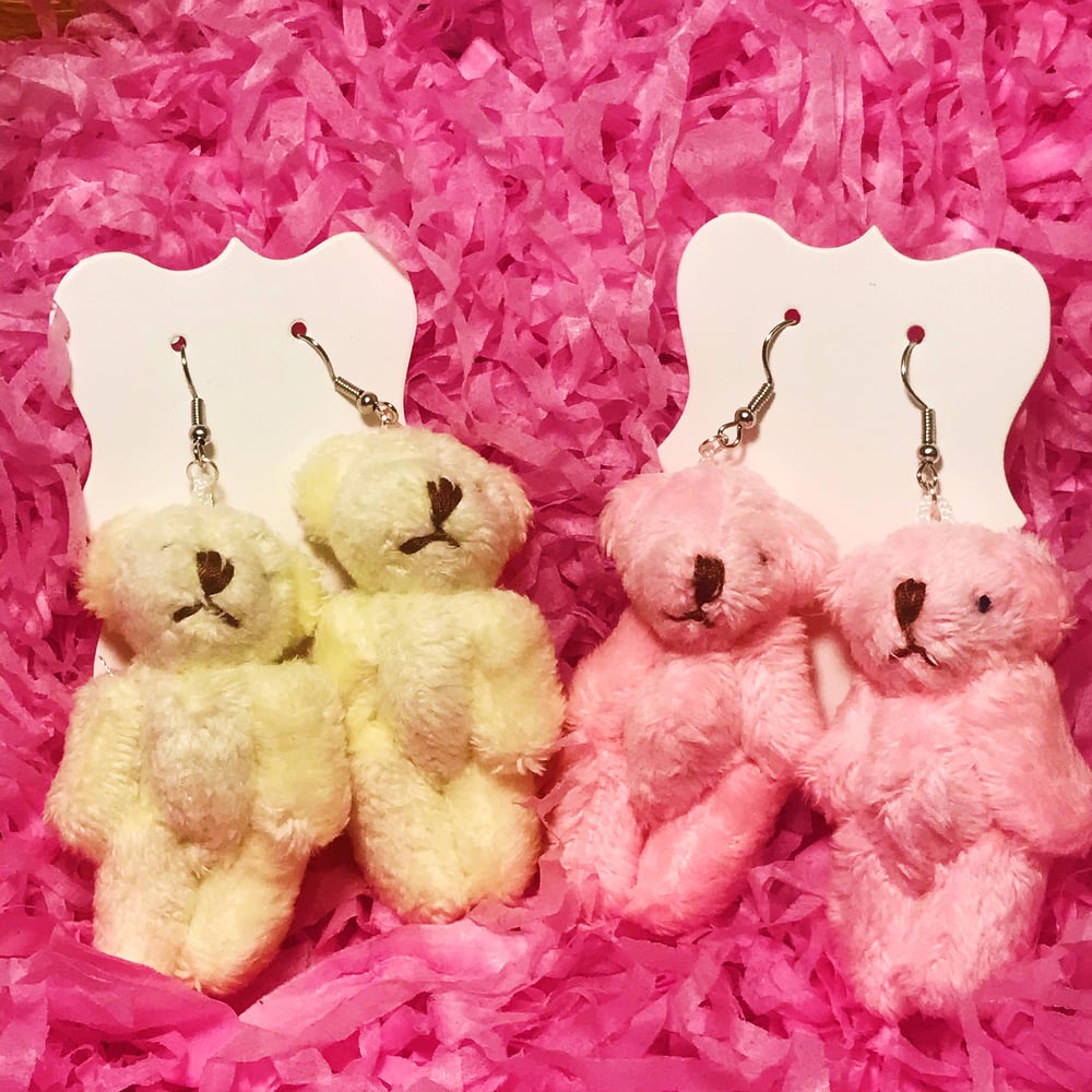 Image of Teddy Bear Earrings 