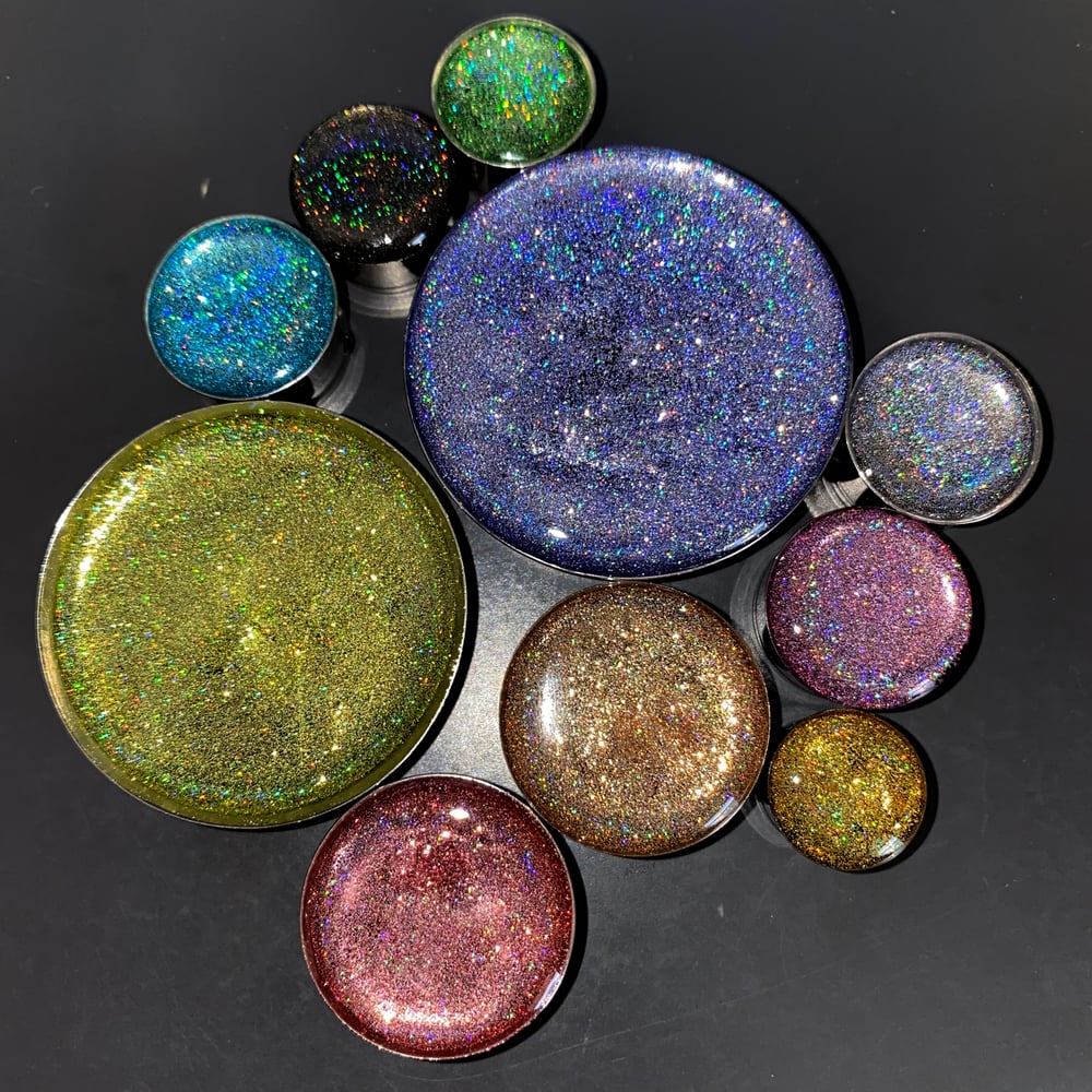 Image of Mega Holo Plugs (sizes 2g-2")