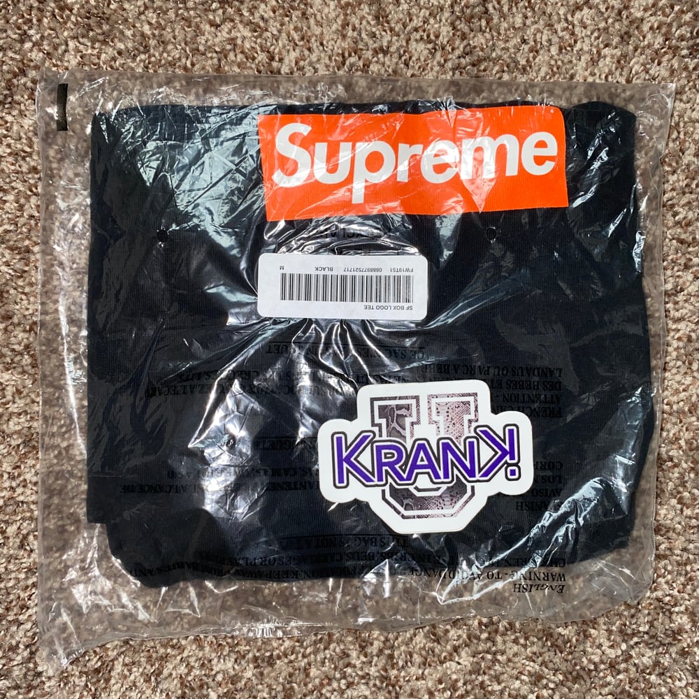 Krank U — Supreme San Francisco Box Logo Tee Black