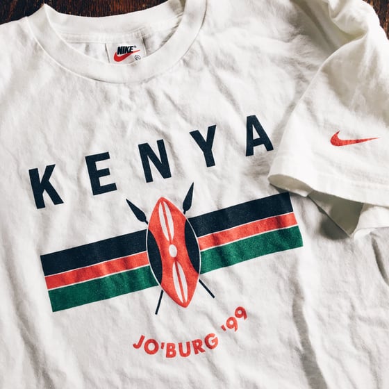 Image of Original 1999 Nike Kenya Track And Field Tee.