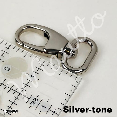 Image of ON SALE! Genuine Leather Bag Strap - 3/4" Wide with Nickel #17B Clips - Choose Length/Leather Color