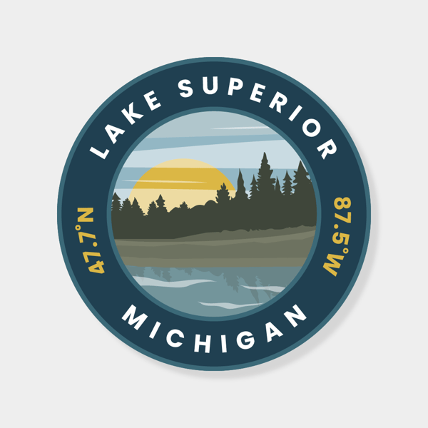 Image of Lake Superior Sticker - 4"