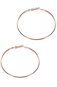 Rose Gold Hoop Earrings